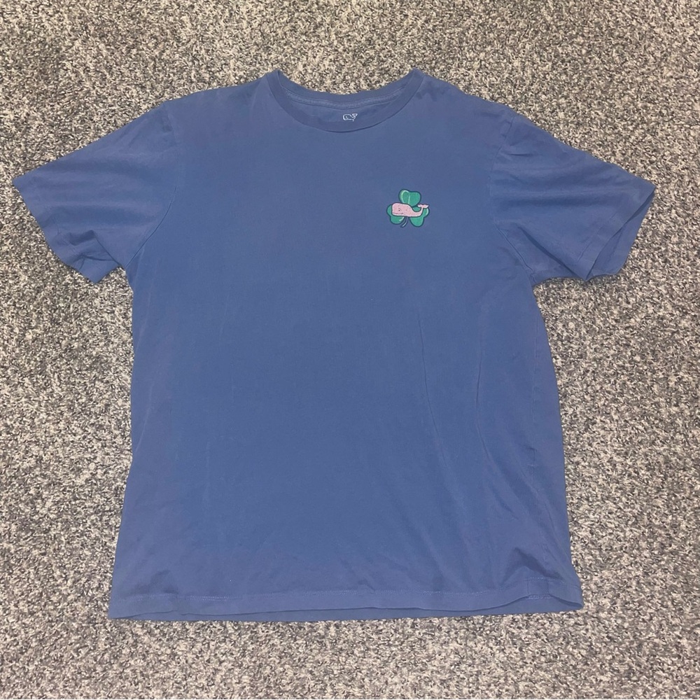 Vineyard Vines Classic Blue Tee with Logo